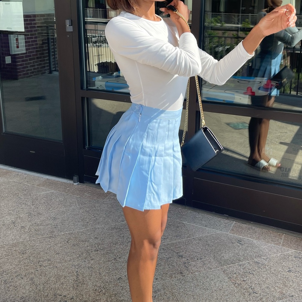 🦋BABY BLUE SKATER SKIRT